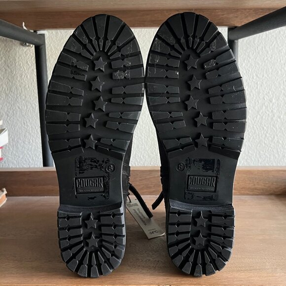 COUGAR Kendal Grey Suede Boots w/ Faux Fur Trim Sz. 8 NEW - Picture 9 of 10